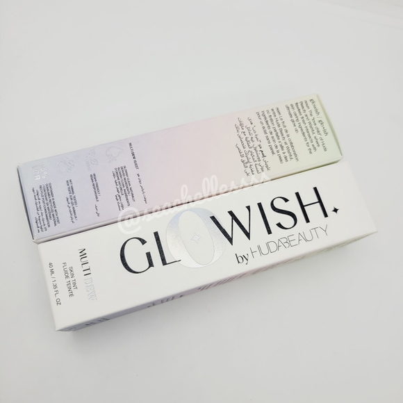 Huda Beauty GloWish Multidew Vegan Skin Tint Foundation | Tan | Brand New in Box - Picture 8 of 11